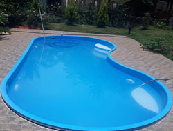 Fiberglass Bean Shape Swimming Pool Manufacturer in Ludhiana